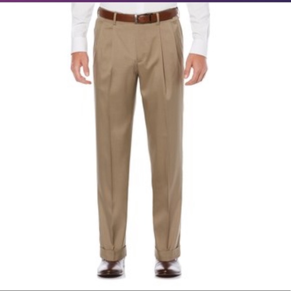 Mens Pleated Dress Pants Mizzani Light Gray Pleated Super 120's Wool premier quality italian fabric Dress Slacks  unhemmed unfinished bottom main image 1